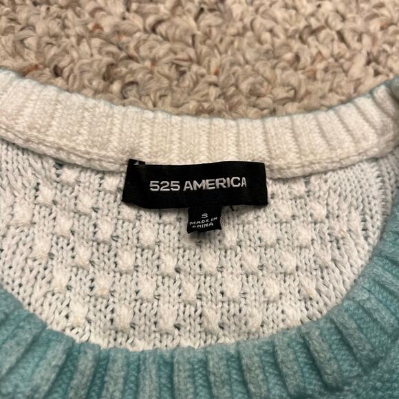 525 America Crystal Diamond Knit Crewneck Sweater Tank Sz S Americana Festival - Picture 2 of 6